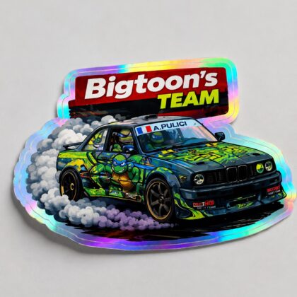 Sticker hologramme BMW E30 Bigtoon's