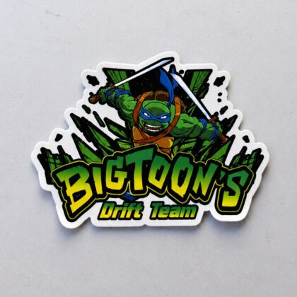 Sticker découpé tête Bigtoon's, mascotte de la team