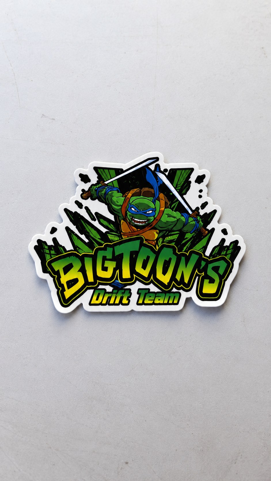 Sticker découpé tête Bigtoon's, mascotte de la team