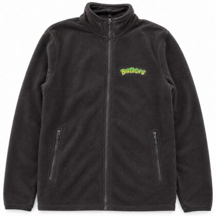 Veste polaire noire Bigtoon's Drift Team avec logo brodé, vue de face